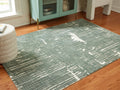 Cayworth Teal/White 5' x 7' Rug