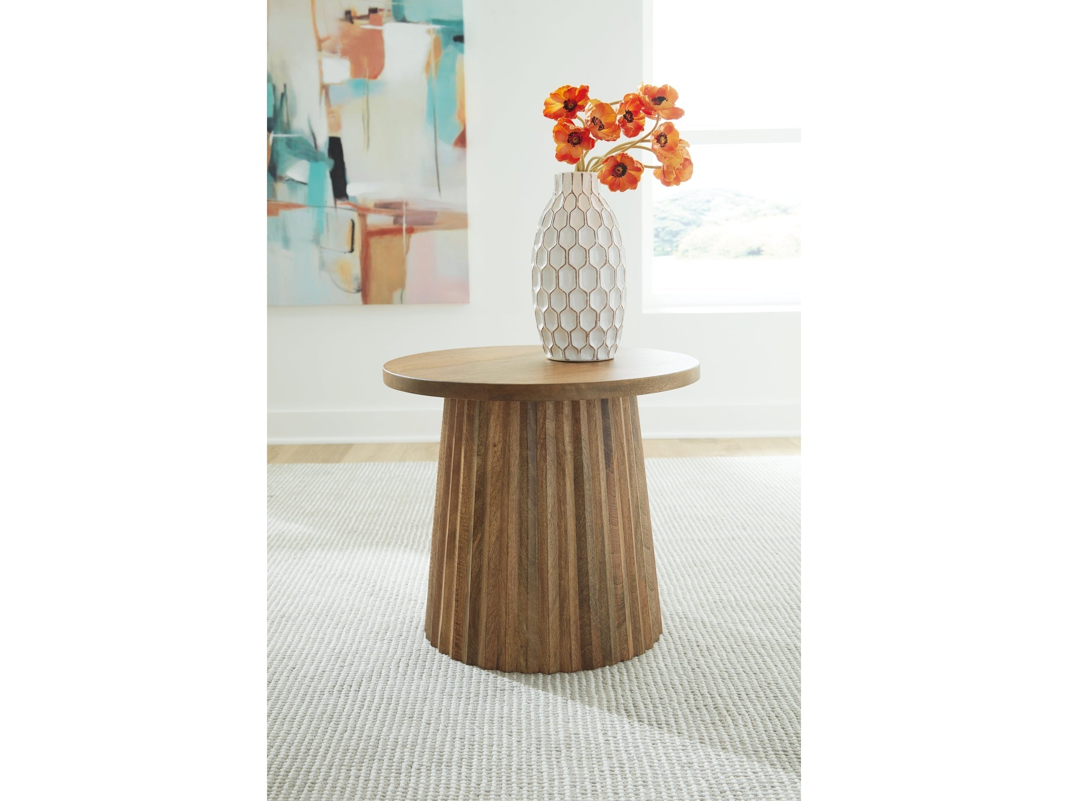 Ceilby Natural Accent Table