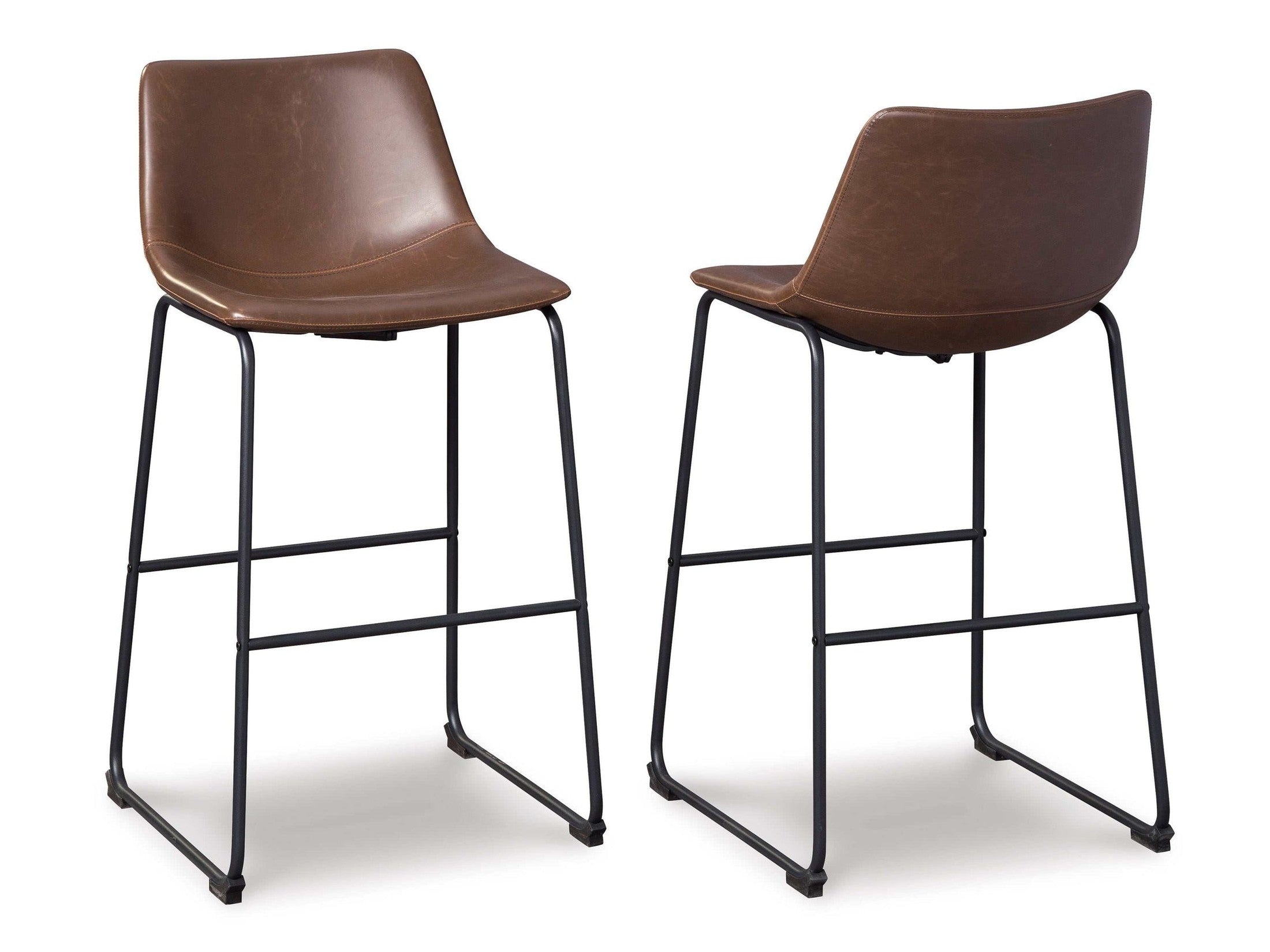 Centiar Brown Pub Height Bar Stool (Set of 2)