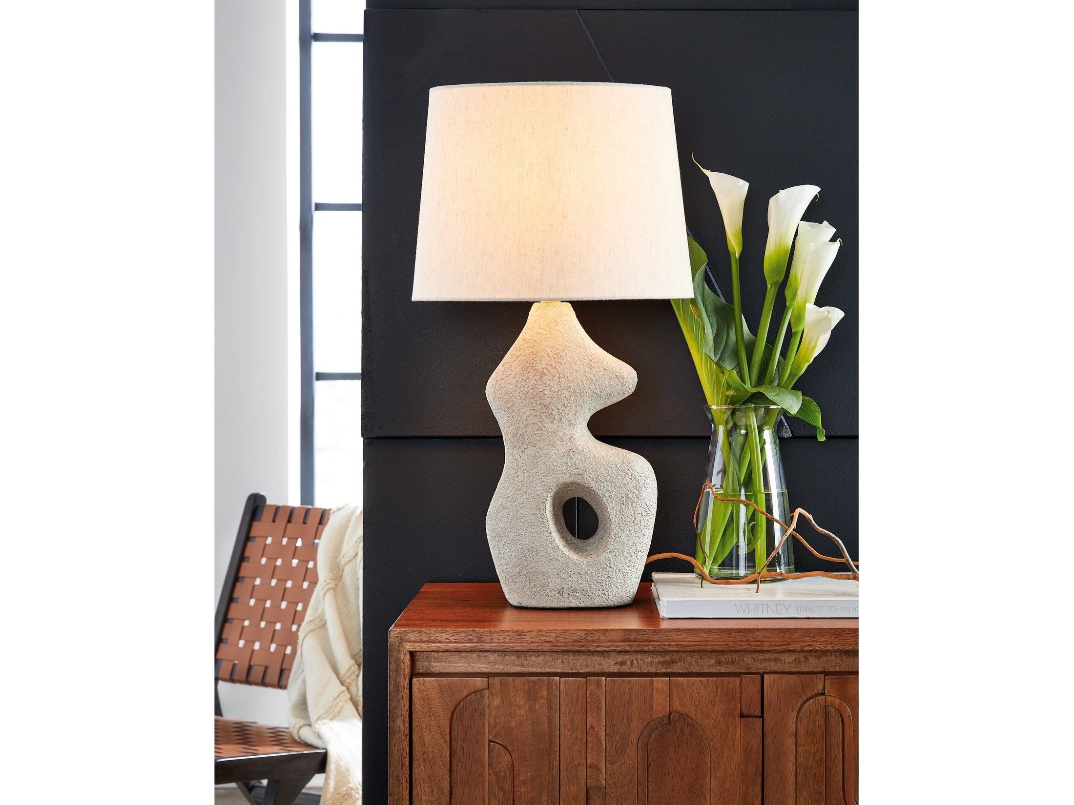 Chadrich Antique Beige Table Lamp (Set of 2)