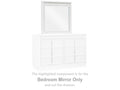Chalanna White Bedroom Mirror