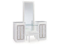 Chalanna White Vanity, Mirror and Stool