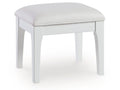 Chalanna White Vanity Stool