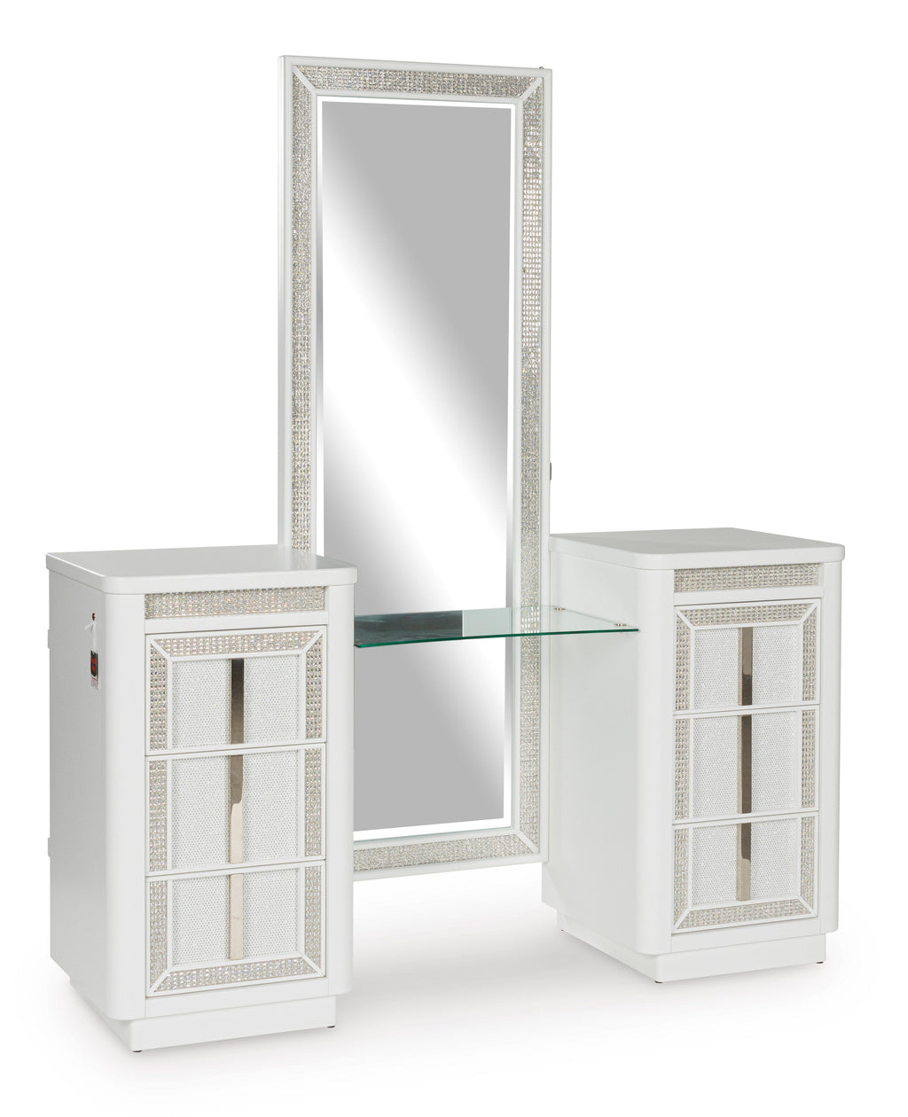 Chalanna White Vanity with Mirror