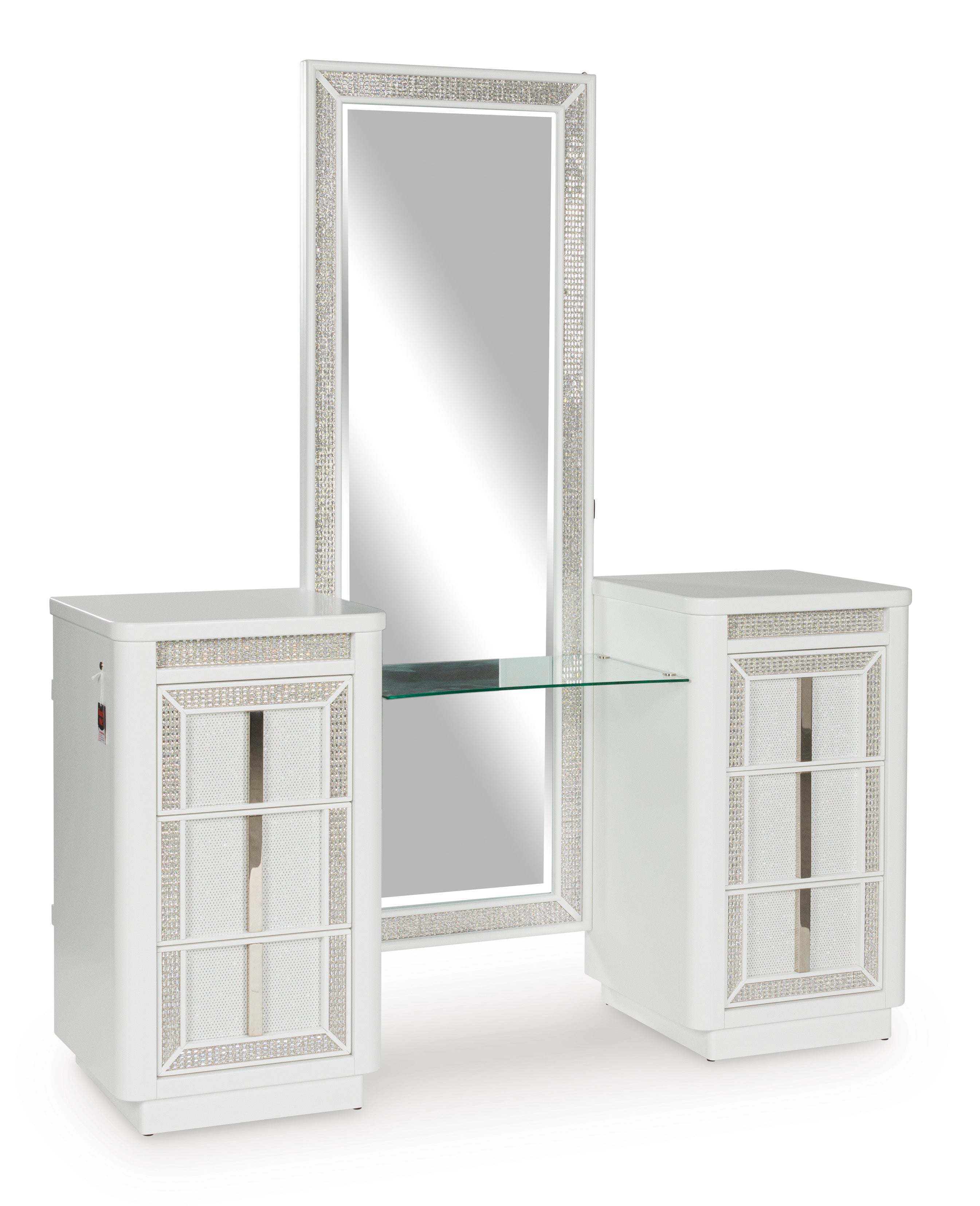 Chalanna White Vanity with Mirror