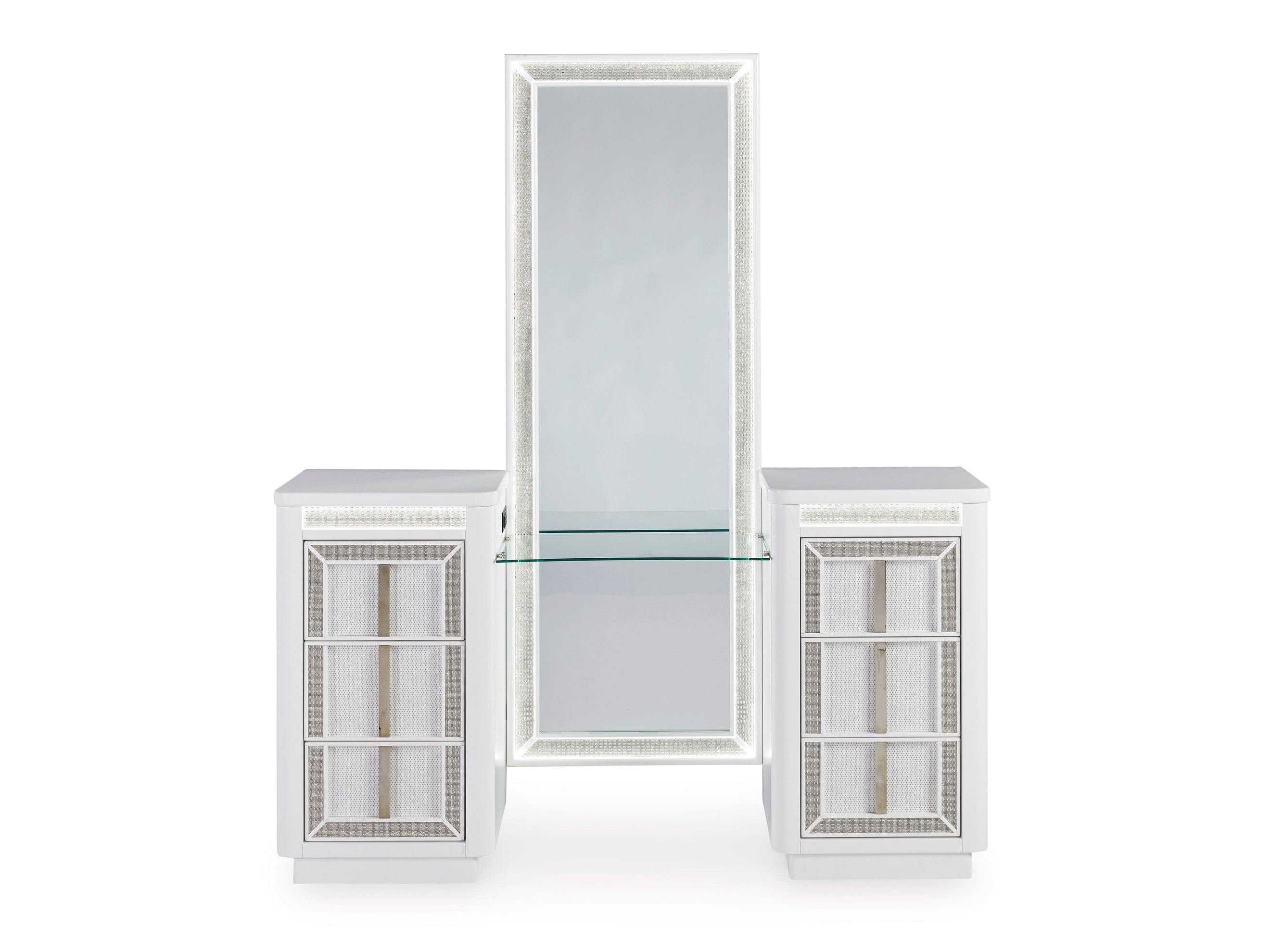 Chalanna White Vanity with Mirror