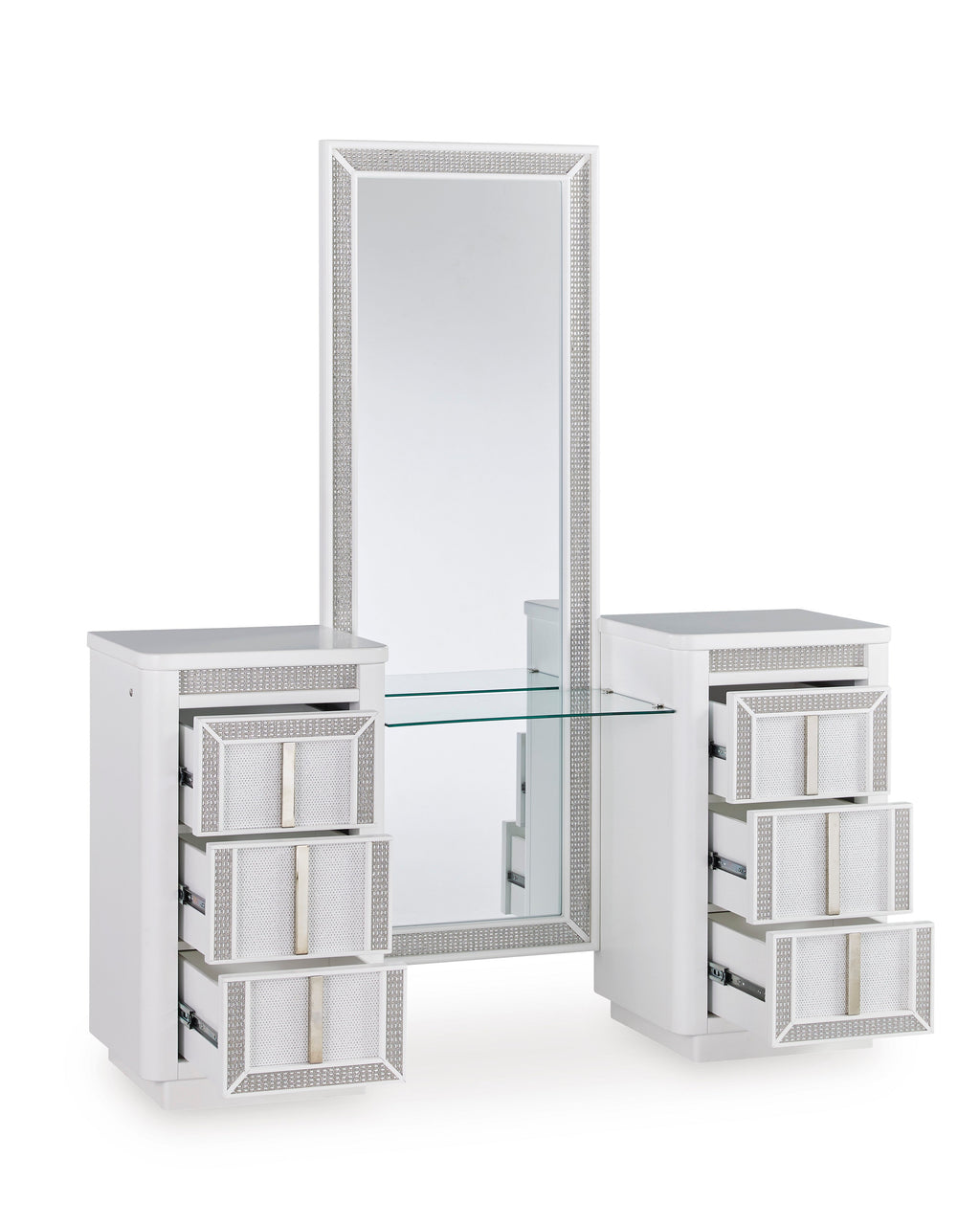 Chalanna White Vanity with Mirror