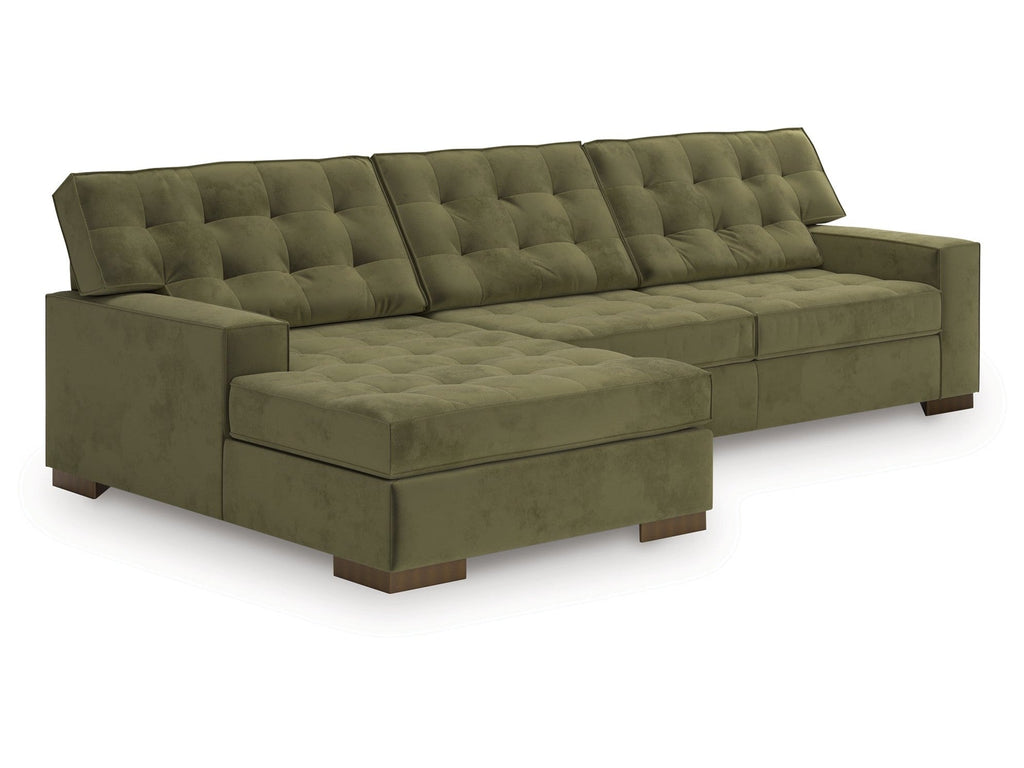 Chalcombe Olive 2-Piece LAF Sectional with Chaise