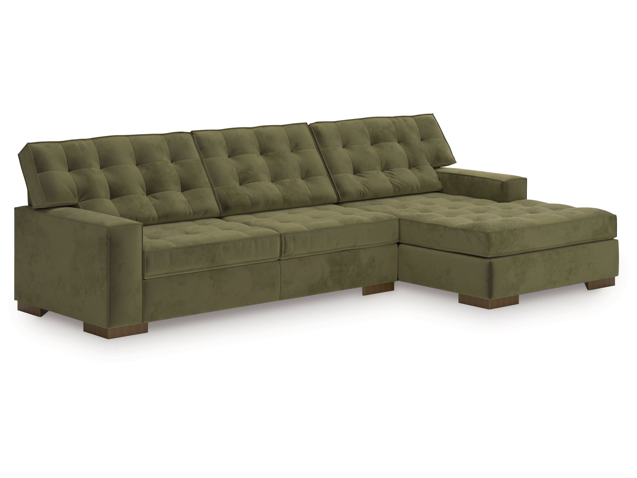 Chalcombe Olive 2-Piece RAF Sectional with Chaise
