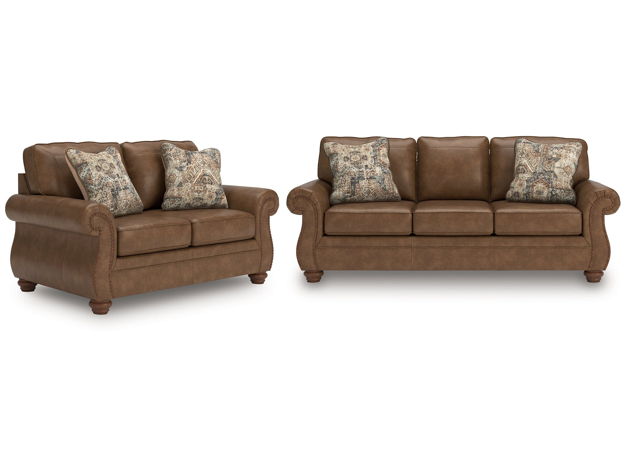 Chasemore Earth Sofa and Loveseat