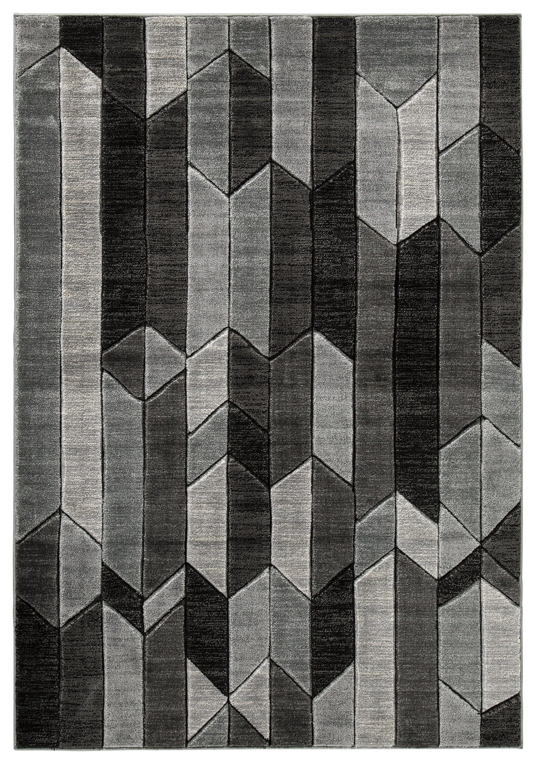 Chayse Black/Gray 6'6" x 9'6" Rug