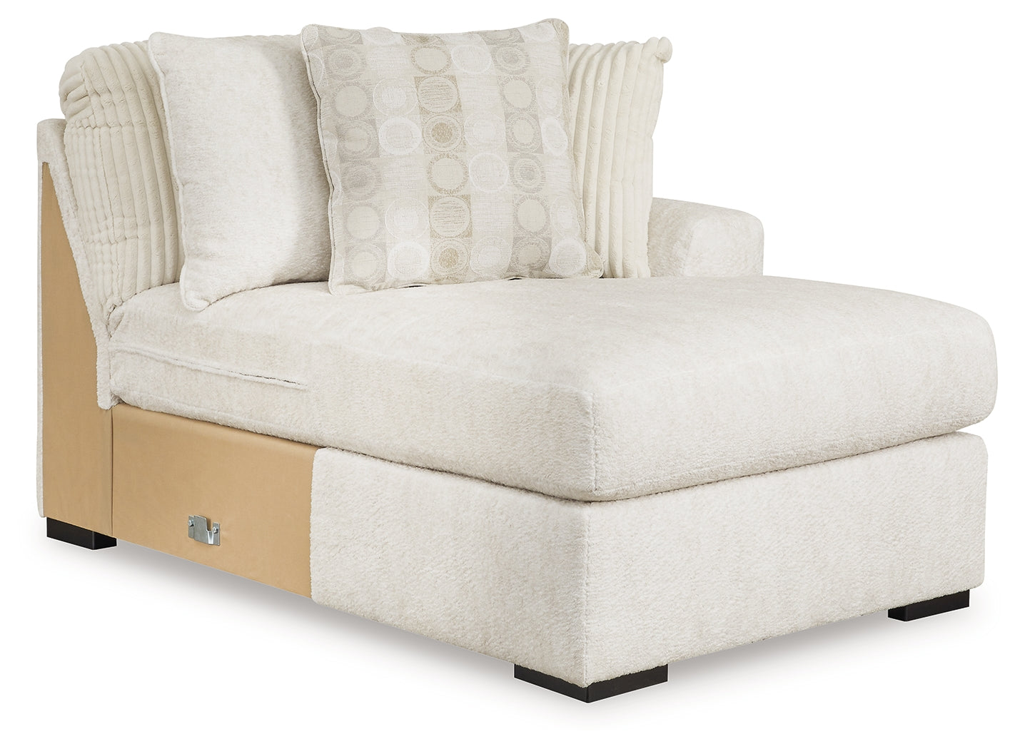 Chessington Ivory 2-Piece Sectional and Ottoman