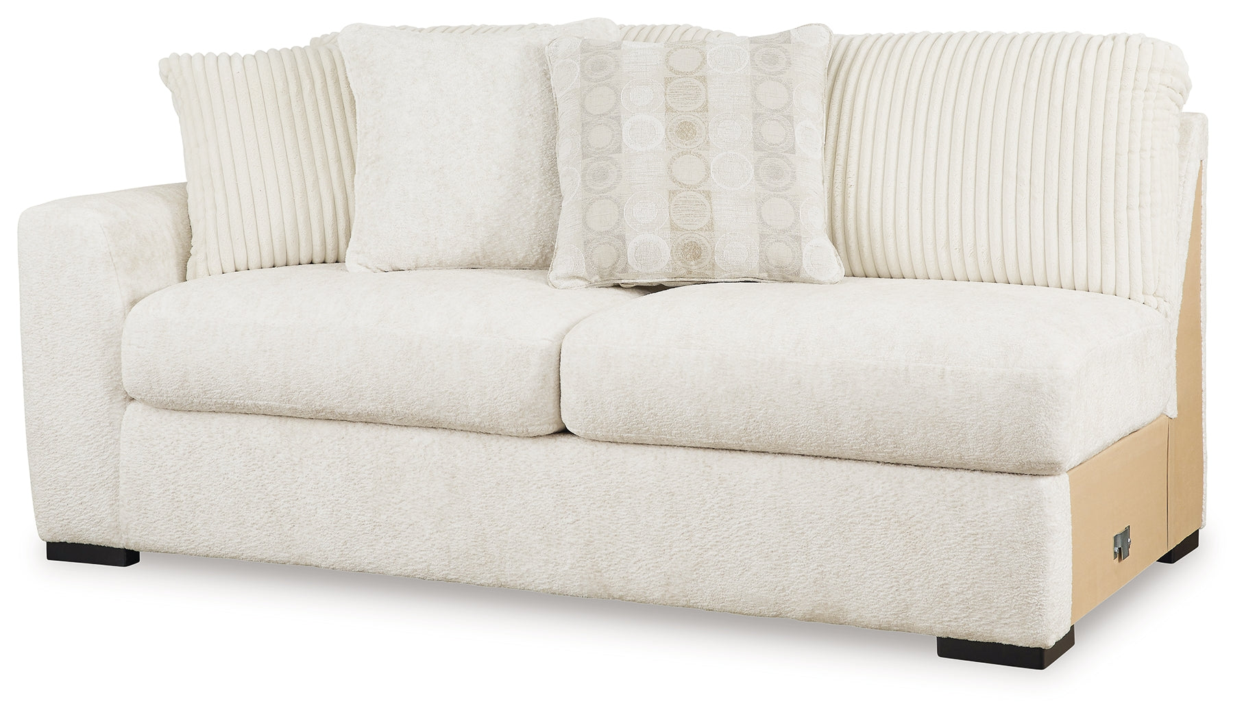 Chessington Ivory 2-Piece Sectional and Ottoman