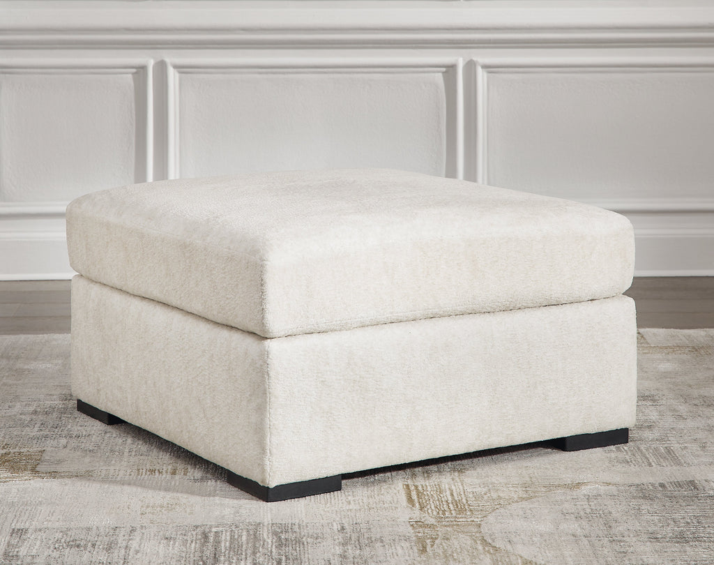 Chessington Ivory 2-Piece Sectional and Ottoman