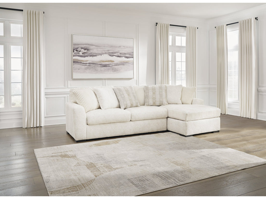 Chessington Ivory 2pc Sectional with Chaise