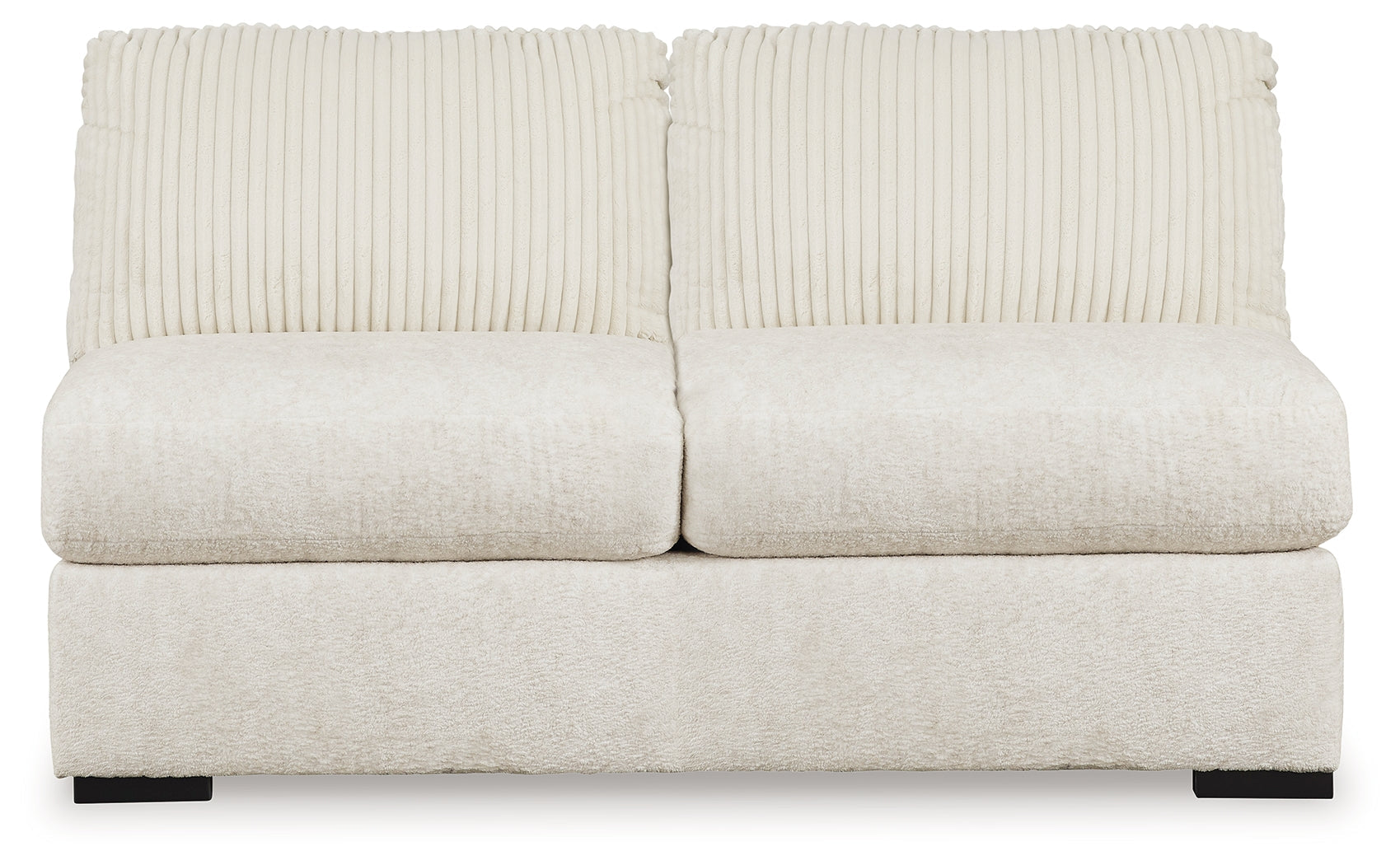Chessington Ivory 4-Piece Sectional and Oversized Accent Ottoman