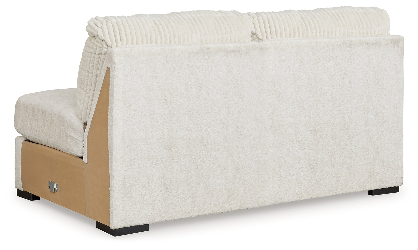 Chessington Ivory 4-Piece Sectional and Oversized Accent Ottoman