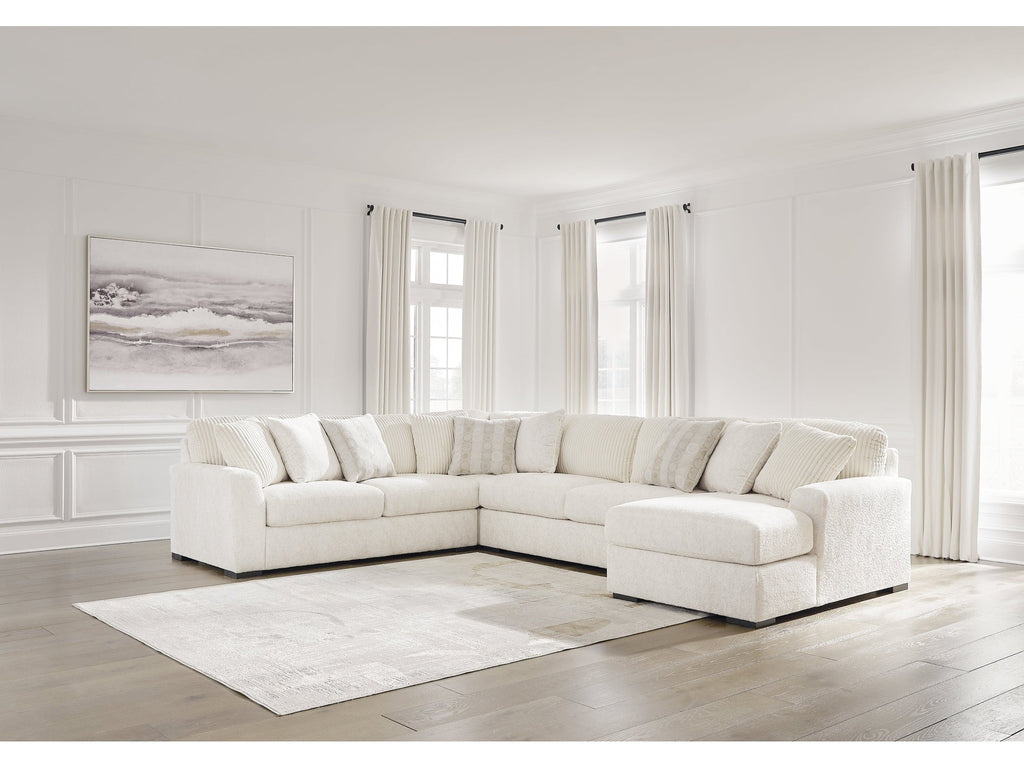 Chessington Ivory 4pc Sectional with Chaise