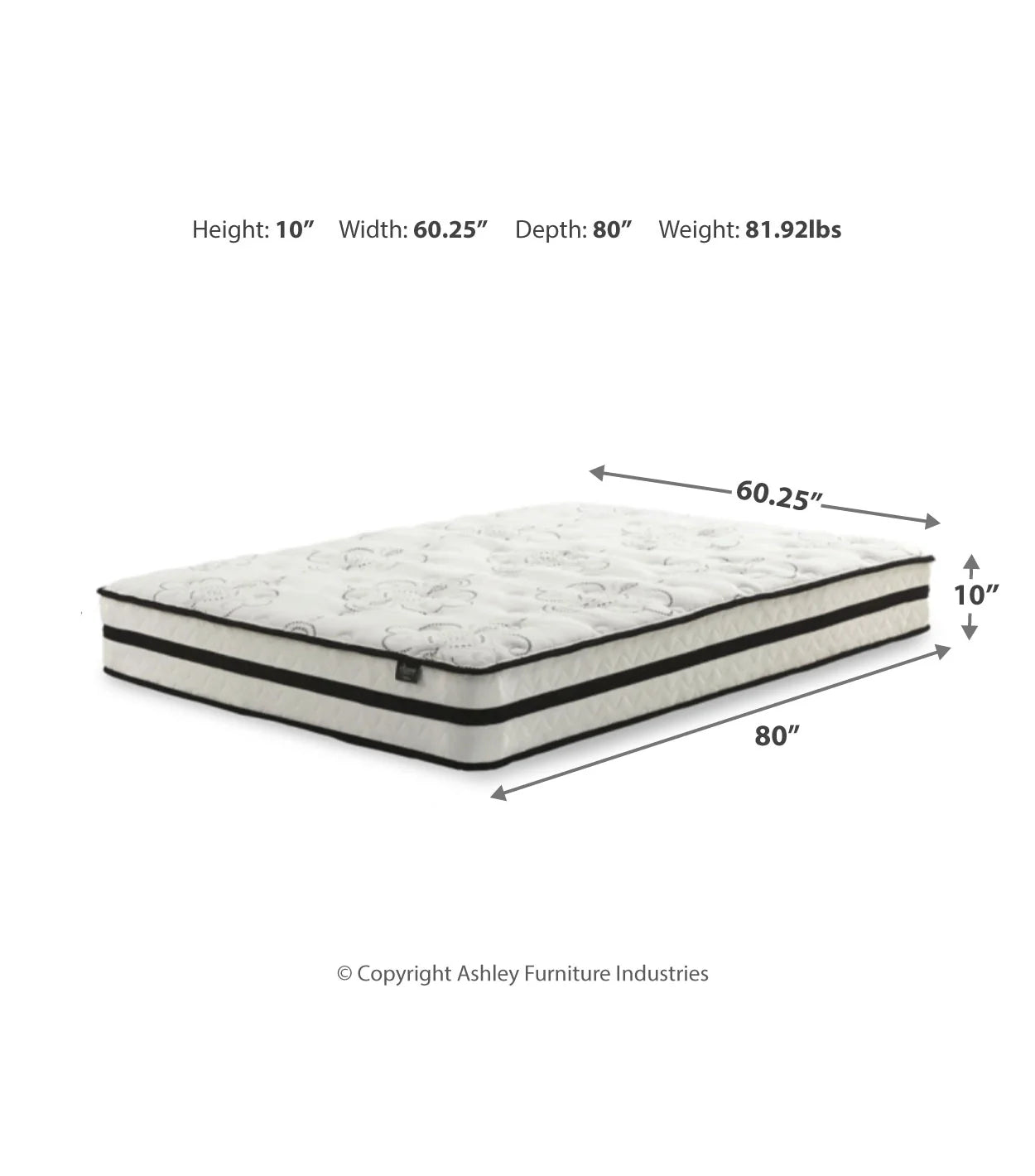 Chime 10 Inch Hybrid Full Mattress in a Box / Medium