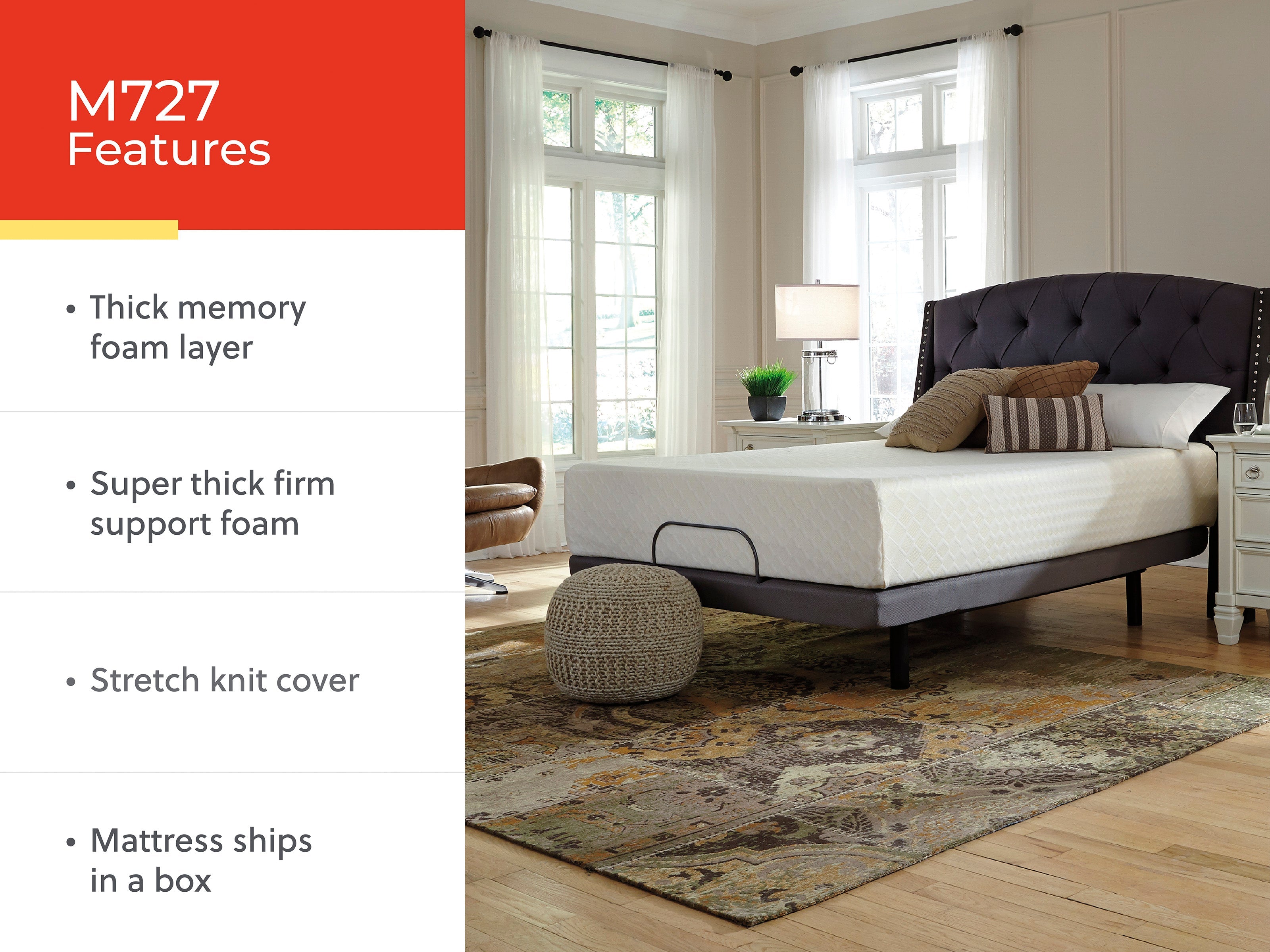Chime 12 Inch Memory Foam Full Mattress in a Box