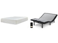 Chime 12 Inch Memory Foam White Queen Mattress & Adjustable Base