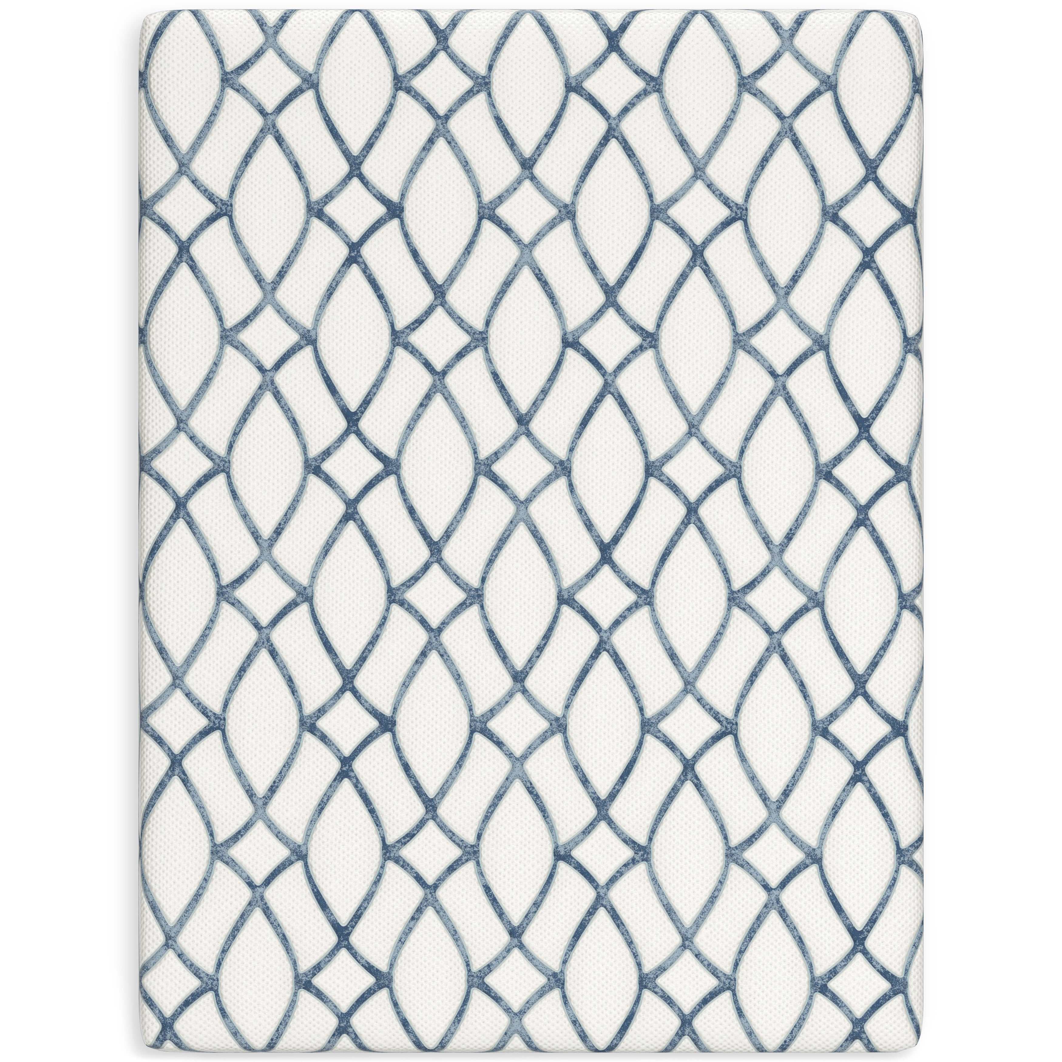 Chime Elite 2.0 White/Blue Memory Foam 10 Inch Mattress / Firm