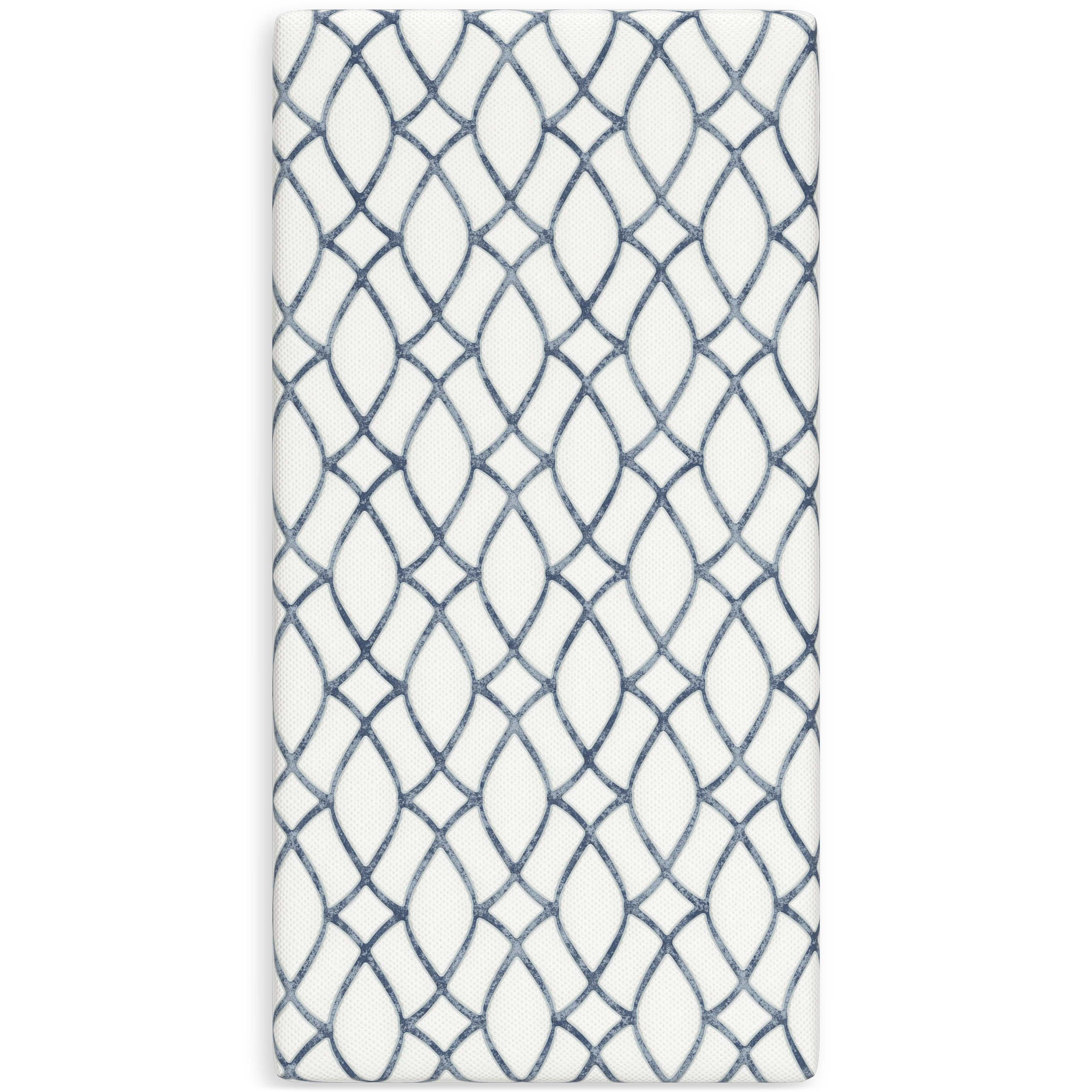 Chime Elite 2.0 White/Blue Memory Foam 10 Inch Mattress / Firm