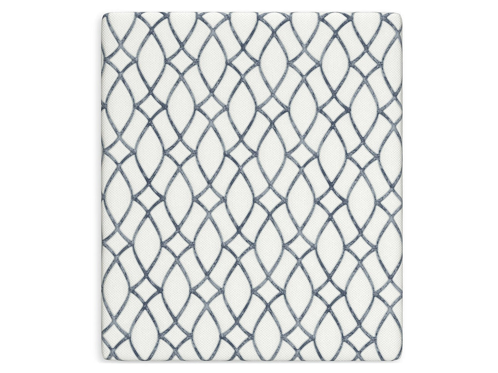 Chime Elite 2.0 White/Blue Memory Foam 10 Inch Mattress / Firm