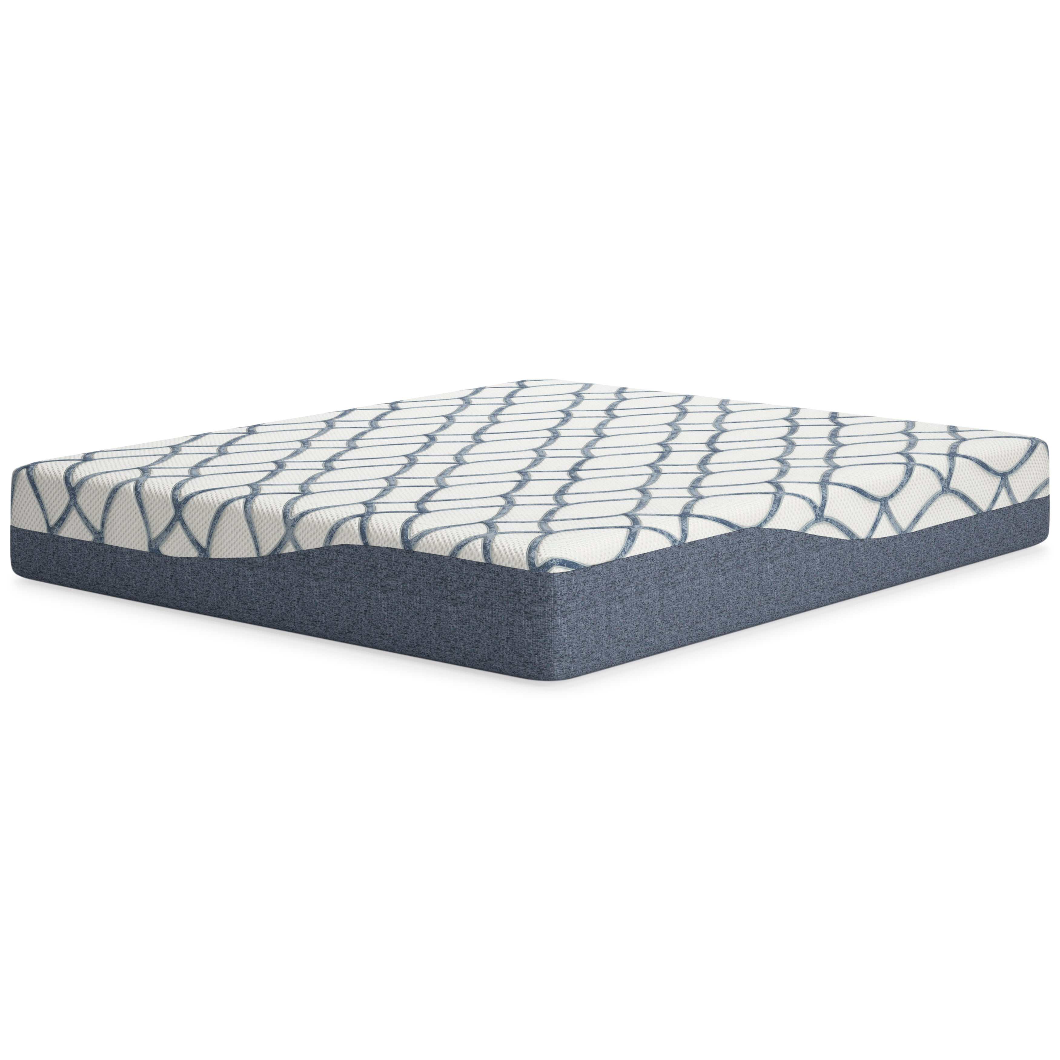 Chime Elite 2.0 White/Blue Memory Foam Mattress / Plush