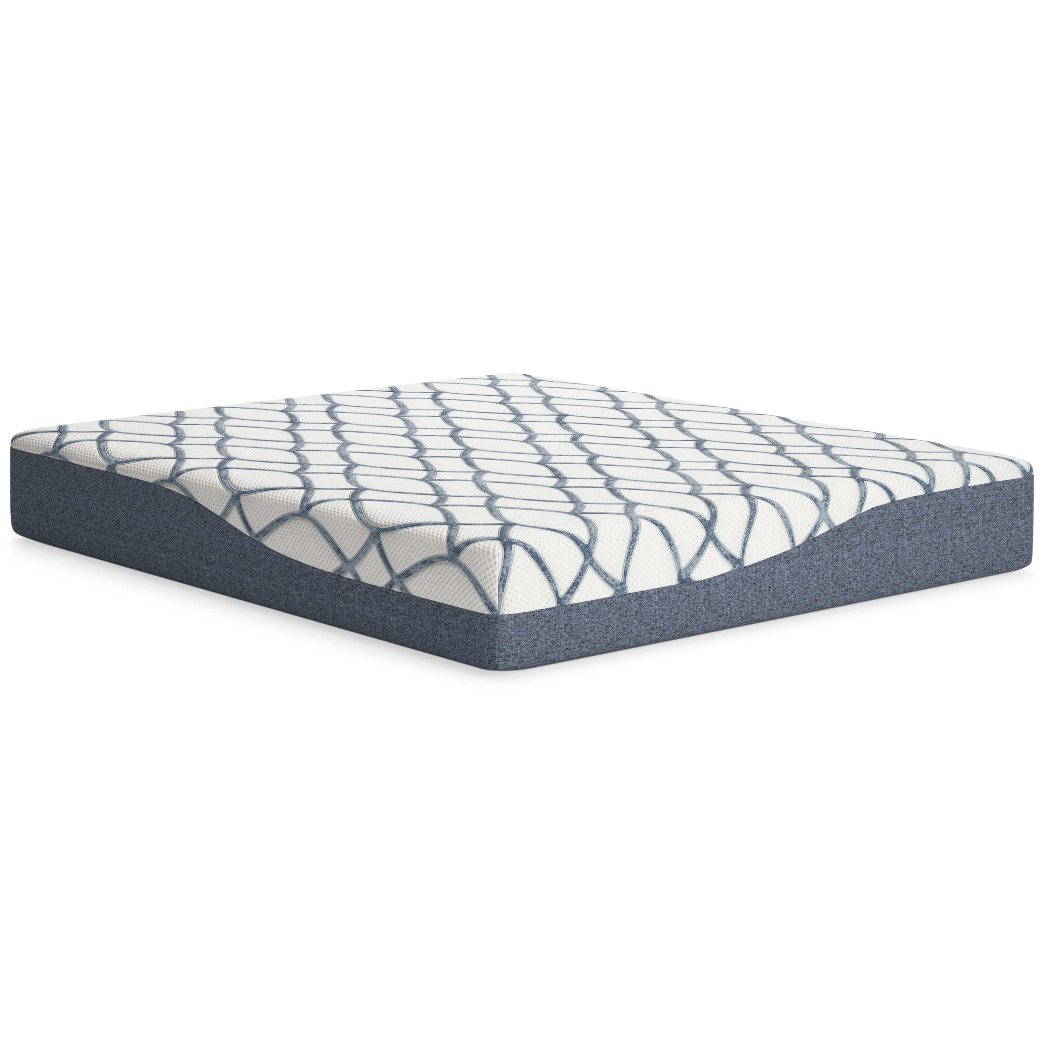 Chime Elite 2.0 White/Blue Memory Foam Mattress / Plush