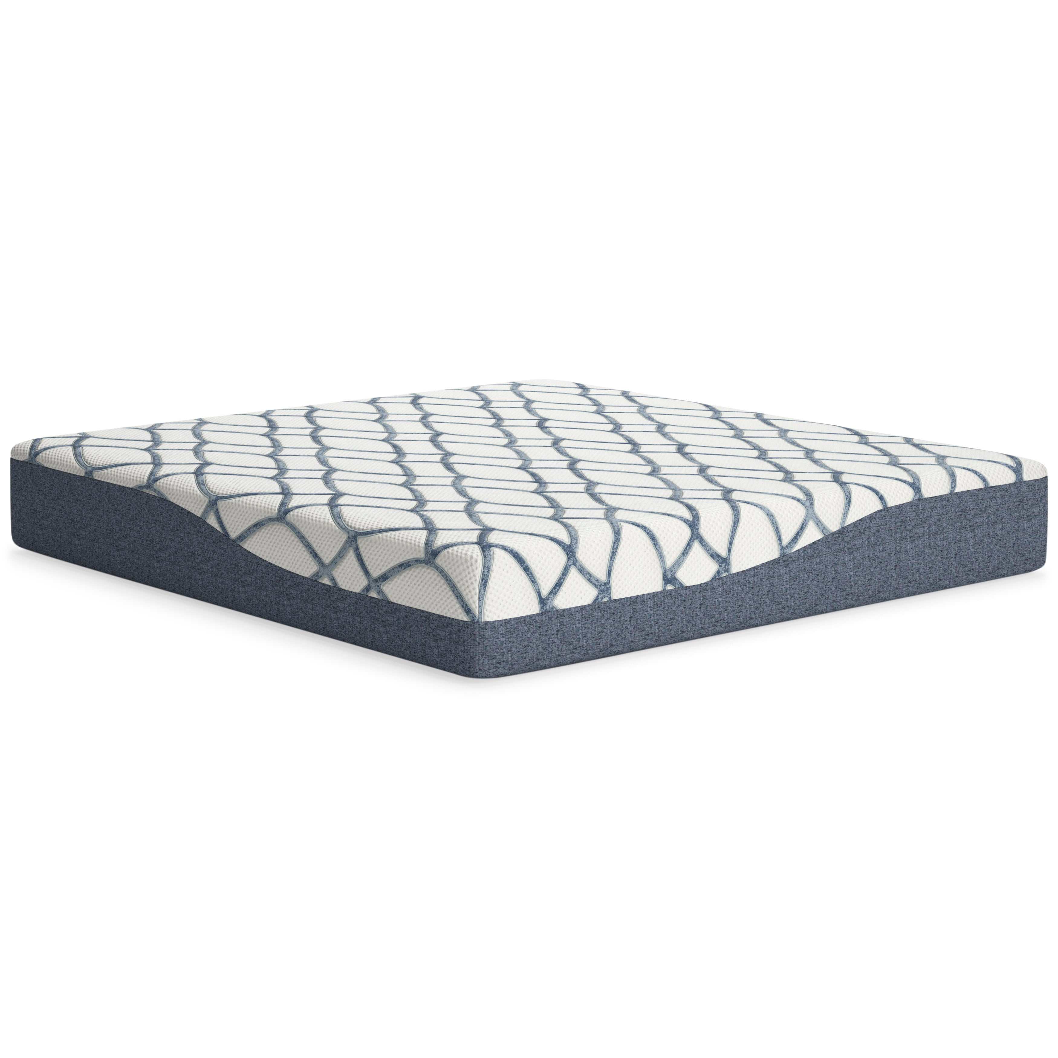 Chime Elite 2.0 White/Blue Memory Foam Mattress / Plush