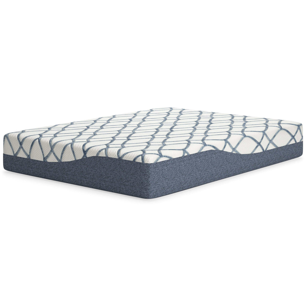 Chime Elite 2.0 White/Blue Memory Foam Mattress / Plush