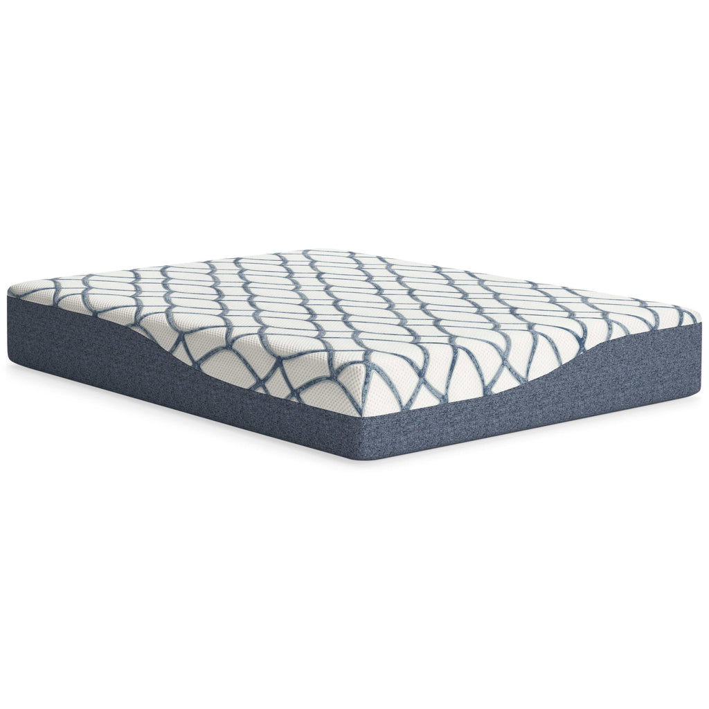Chime Elite 2.0 White/Blue Memory Foam Mattress / Plush