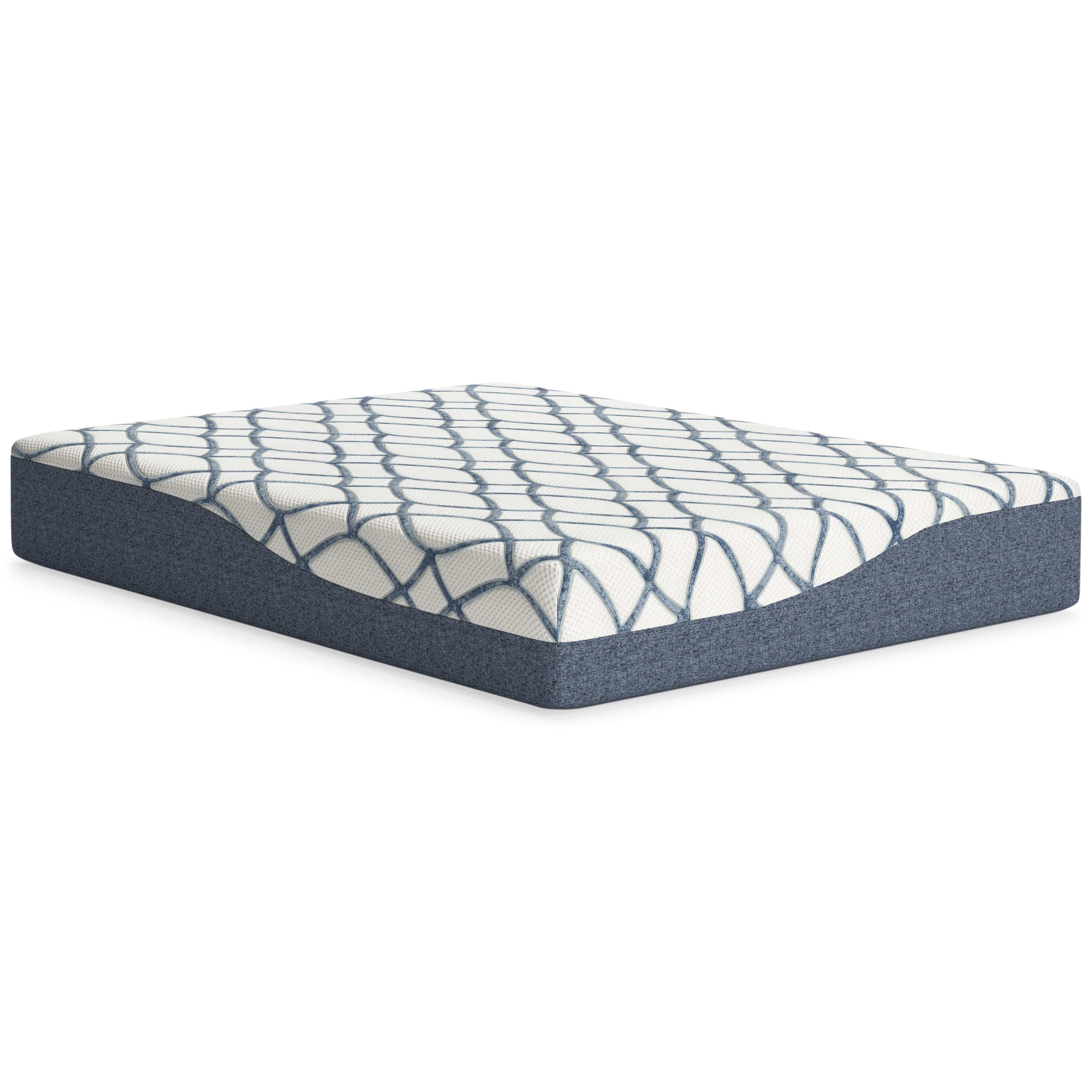Chime Elite 2.0 White/Blue Memory Foam Mattress / Plush