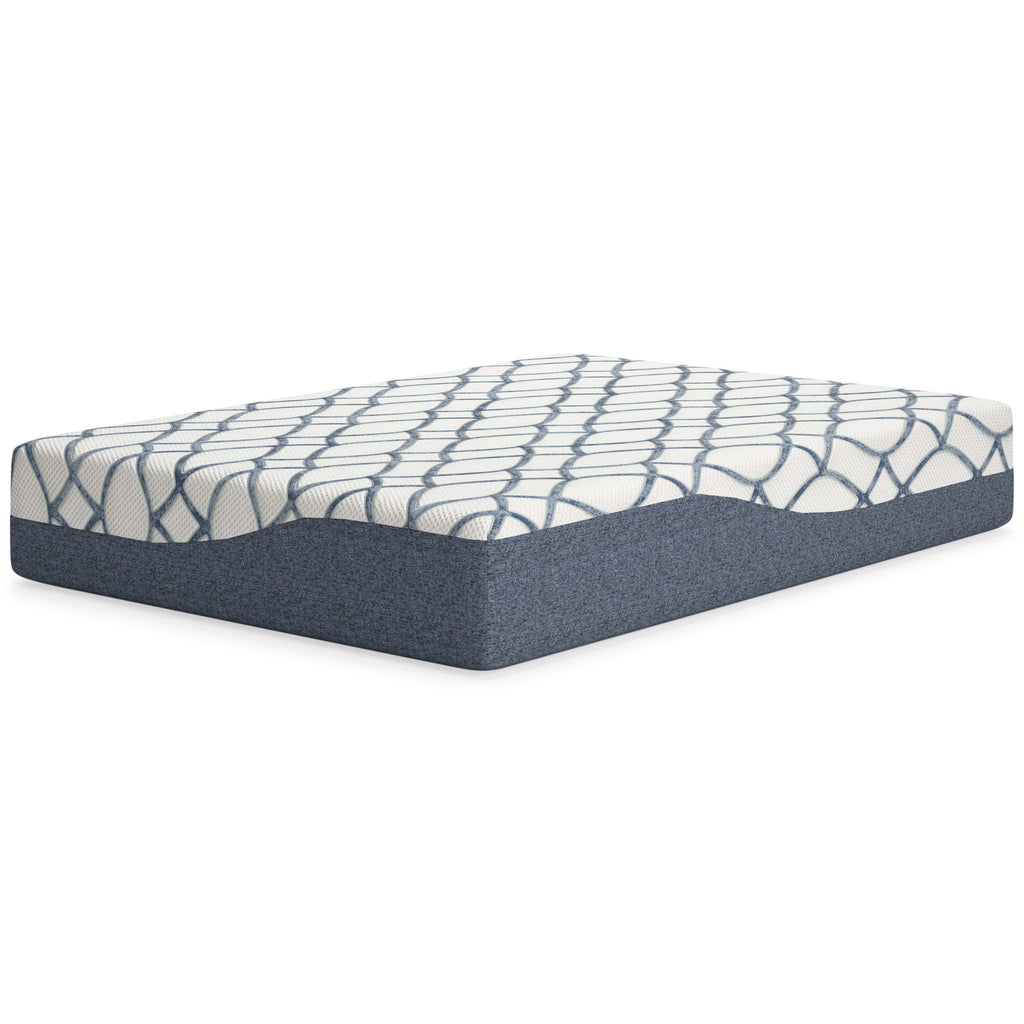 Chime Elite 2.0 White/Blue Memory Foam Mattress / Plush