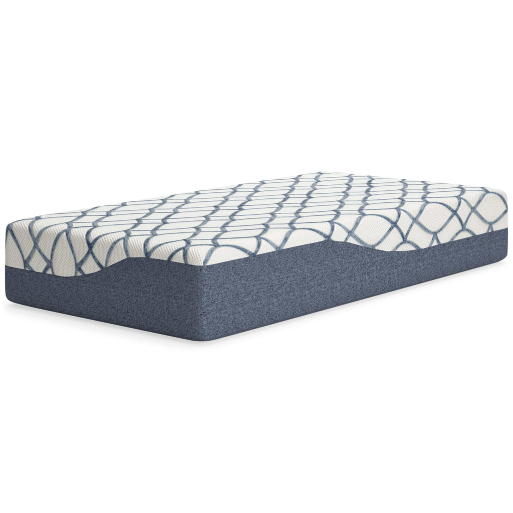 Chime Elite 2.0 White/Blue Memory Foam Mattress / Plush