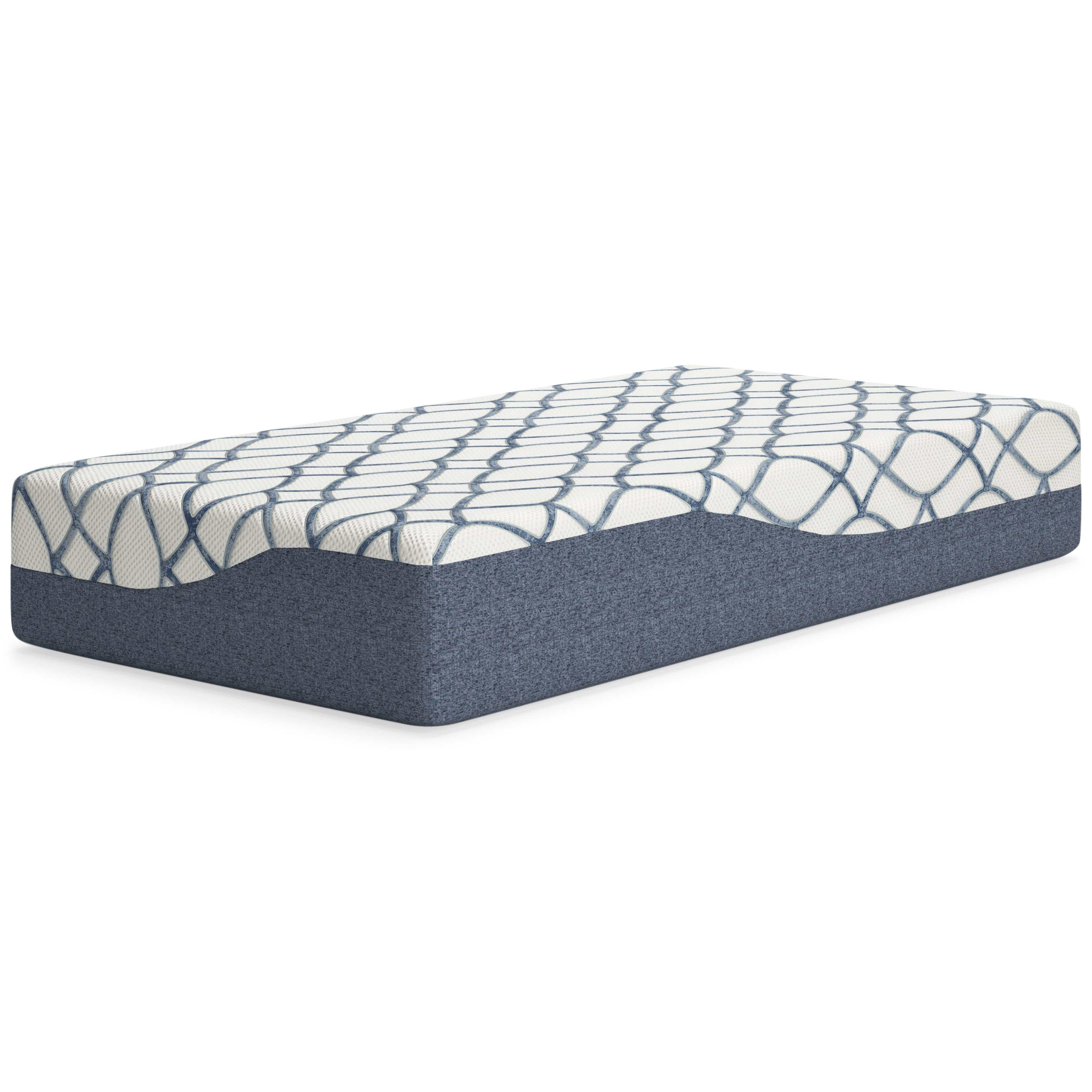 Chime Elite 2.0 White/Blue Memory Foam Mattress / Plush