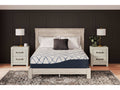 Chime Elite 2.0 White/Blue Memory Foam Mattress / Plush