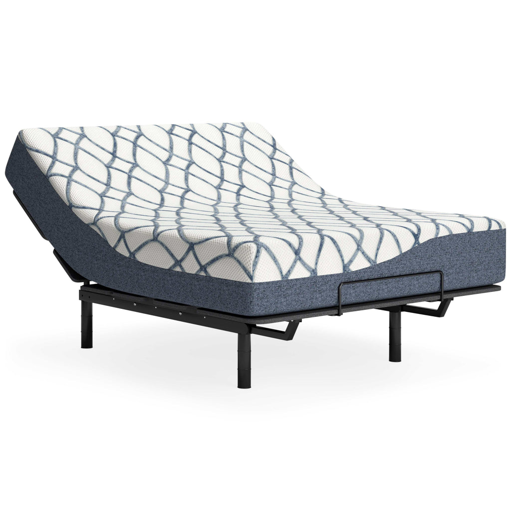 Chime Elite 2.0 White/Blue Memory Foam Mattress / Plush