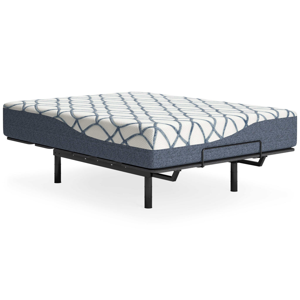 Chime Elite 2.0 White/Blue Memory Foam Mattress / Plush