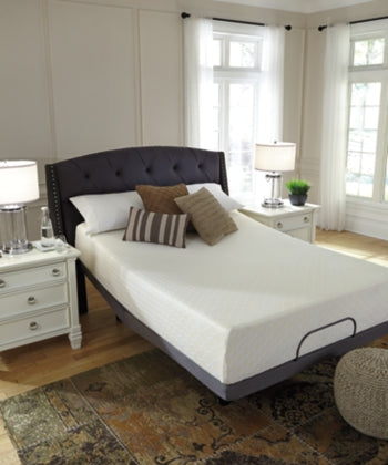 Chime White 12 Inch Memory Foam Queen Mattress in a Box