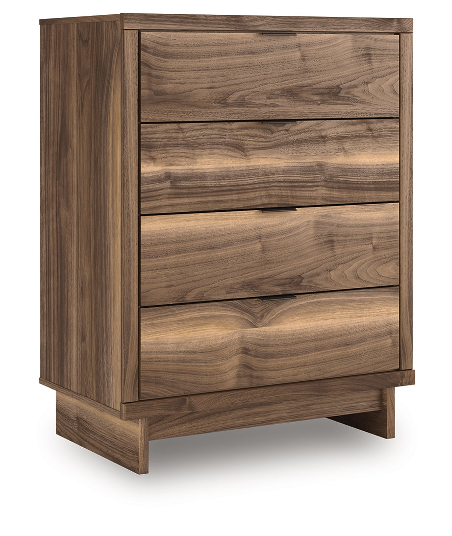 Chirason Brown Four Drawer Chest