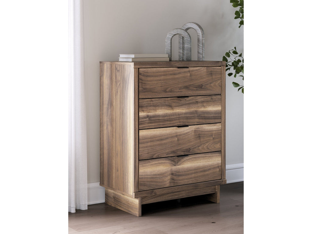 Chirason Brown Four Drawer Chest