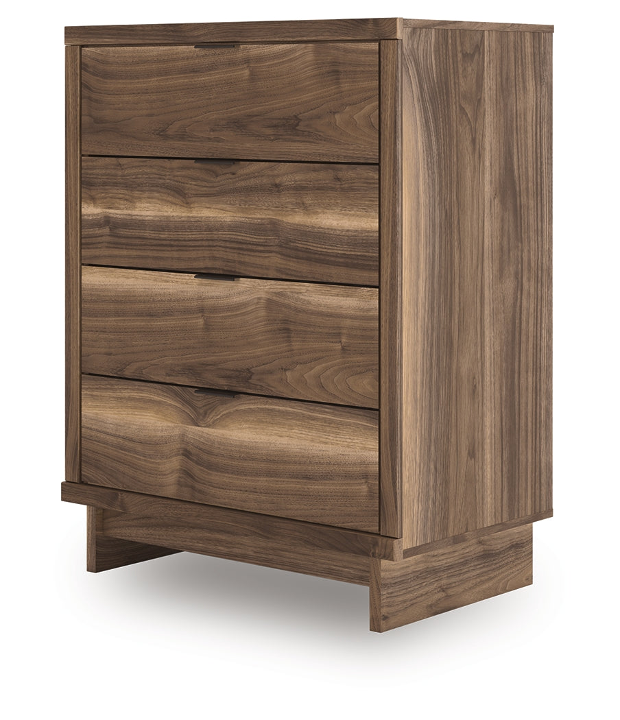 Chirason Brown Four Drawer Chest