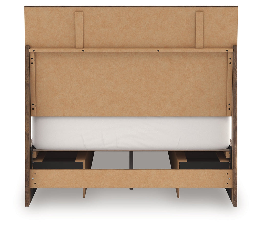 Chirason Brown Full Panel Bed with Storage