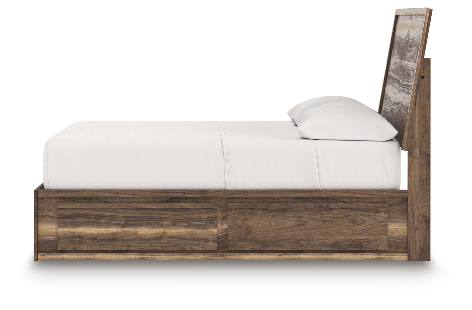 Chirason Brown Full Panel Bed with Storage