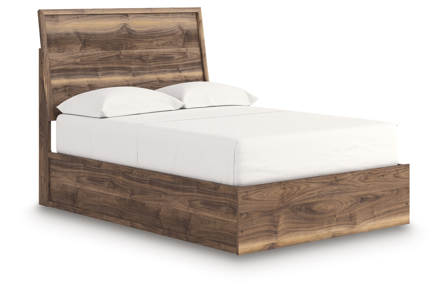 Chirason Brown Full Panel Platform Bed, Dresser and Mirror