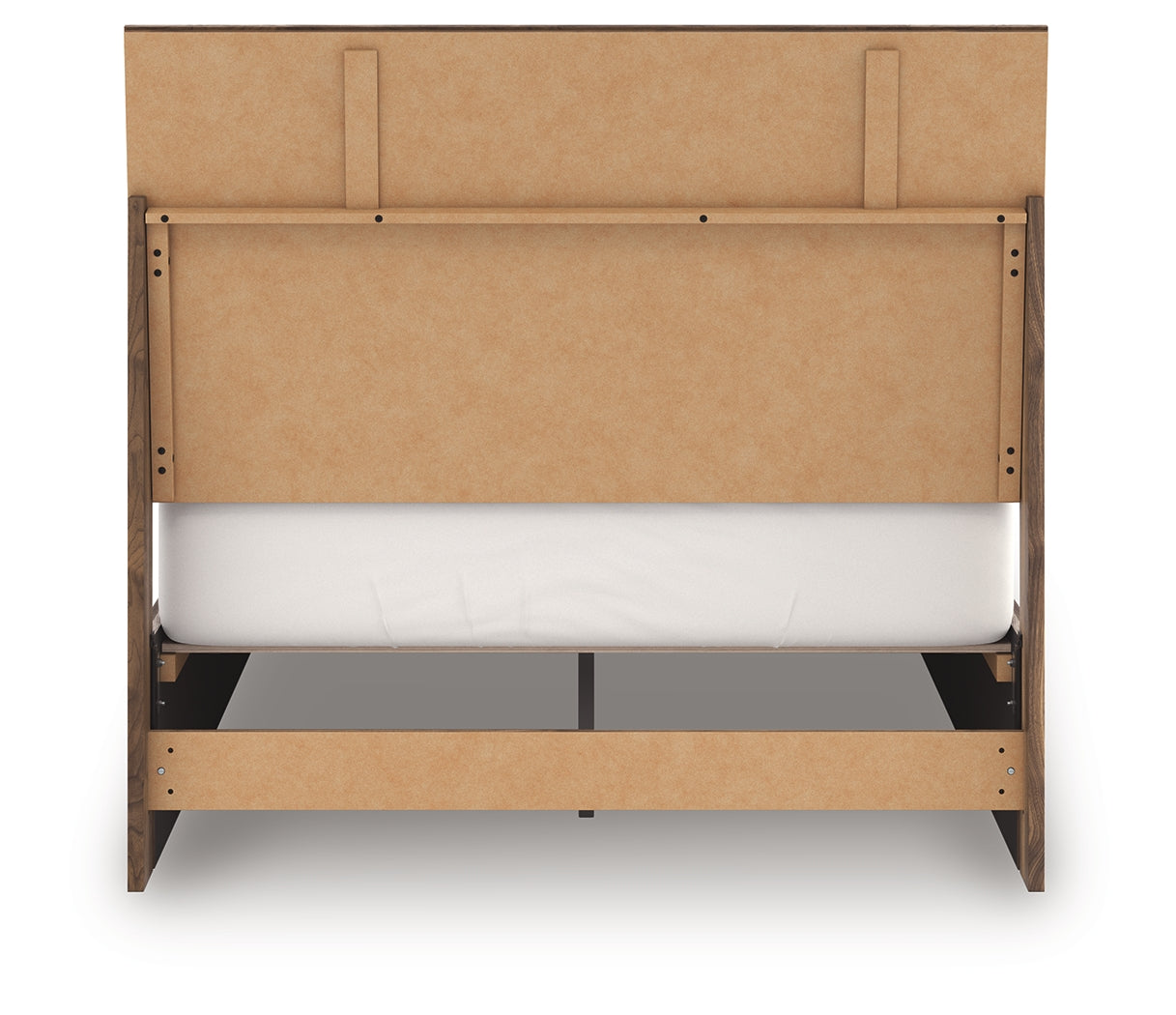 Chirason Brown Full Panel Platform Bed, Dresser and Mirror