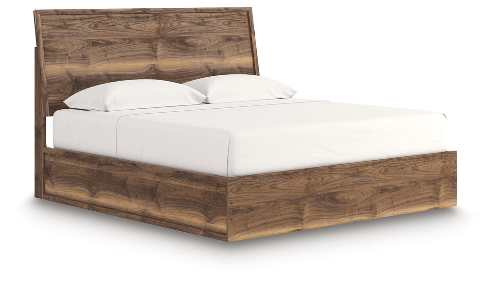 Chirason Brown King Panel Bed
