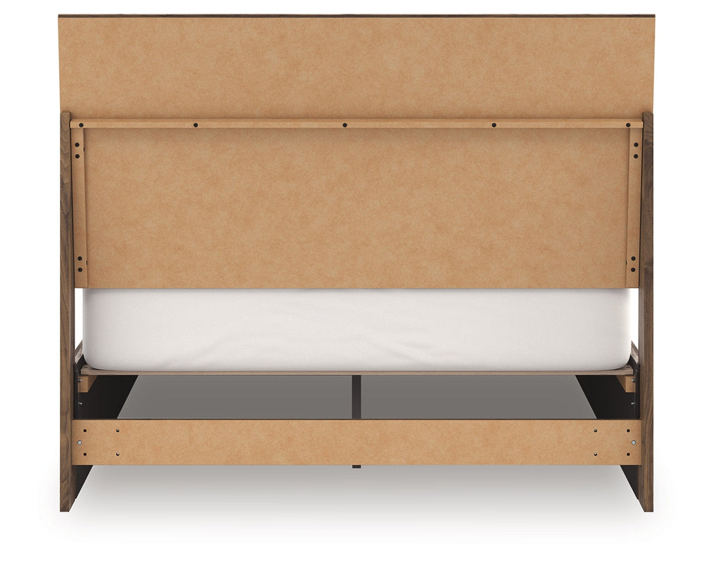 Chirason Brown Queen Panel Bed, Dresser and Mirror